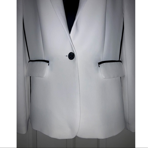 1.STATE ‼️ SALE‼️ Contrast Stripe Textured Crepe Blazer—NWOT - Picture 7 of 13